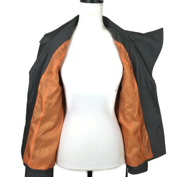 Russell Kemp Women Blazer Jacket Size 6 Gray - Picture 4 of 5